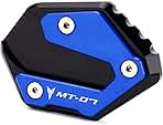 Motorcycle Side Stand Extension Kickstand Plate Compatible With Y.amaha MT07 2025 2024 2014-2023 | Foot Pad Support MT-07 MT 07 Accessories (blue)