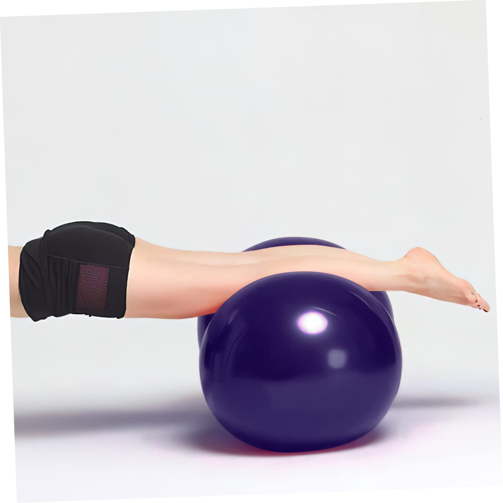 ibasenice Bola de Yoga de Inflable de PVC Ejercicio Masaje y Rehabilitación Incluye Inflador Resistente y Portátil Fortalecimiento