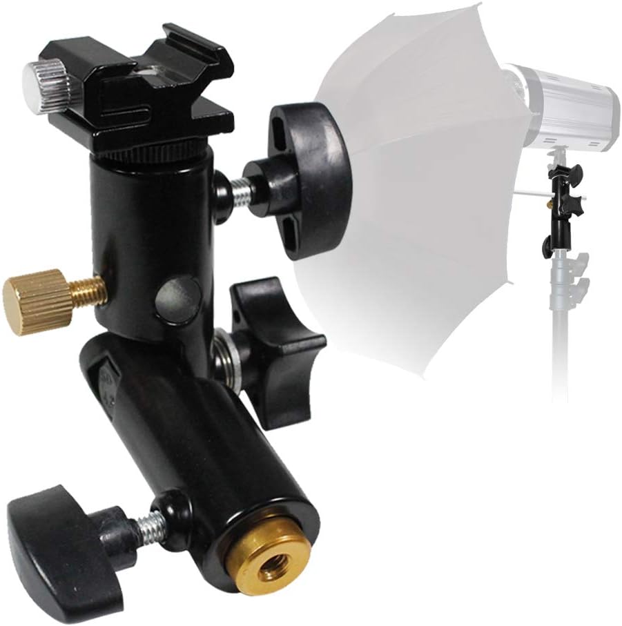 Julius スタジオフラッシュコールドマウントシューブラケット&amp;ライトスタンドマウント アンブレラリフレクターホルダー&a