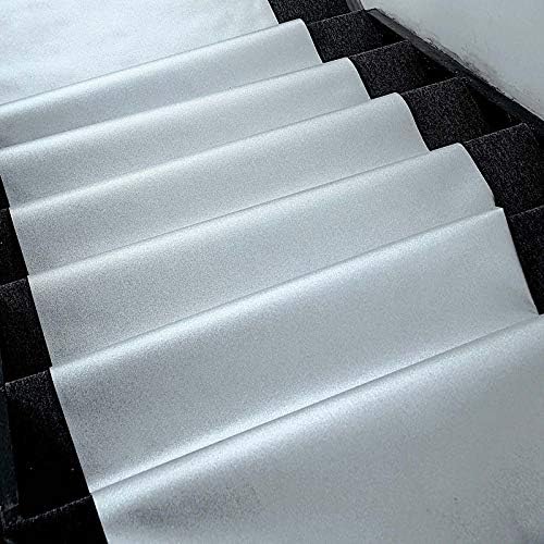 BalsaCircle 50 feet Silver Glittered Aisle Runner - Wedding Ceremony Engagement Party Reception Bridal Shower Decorations Supplies