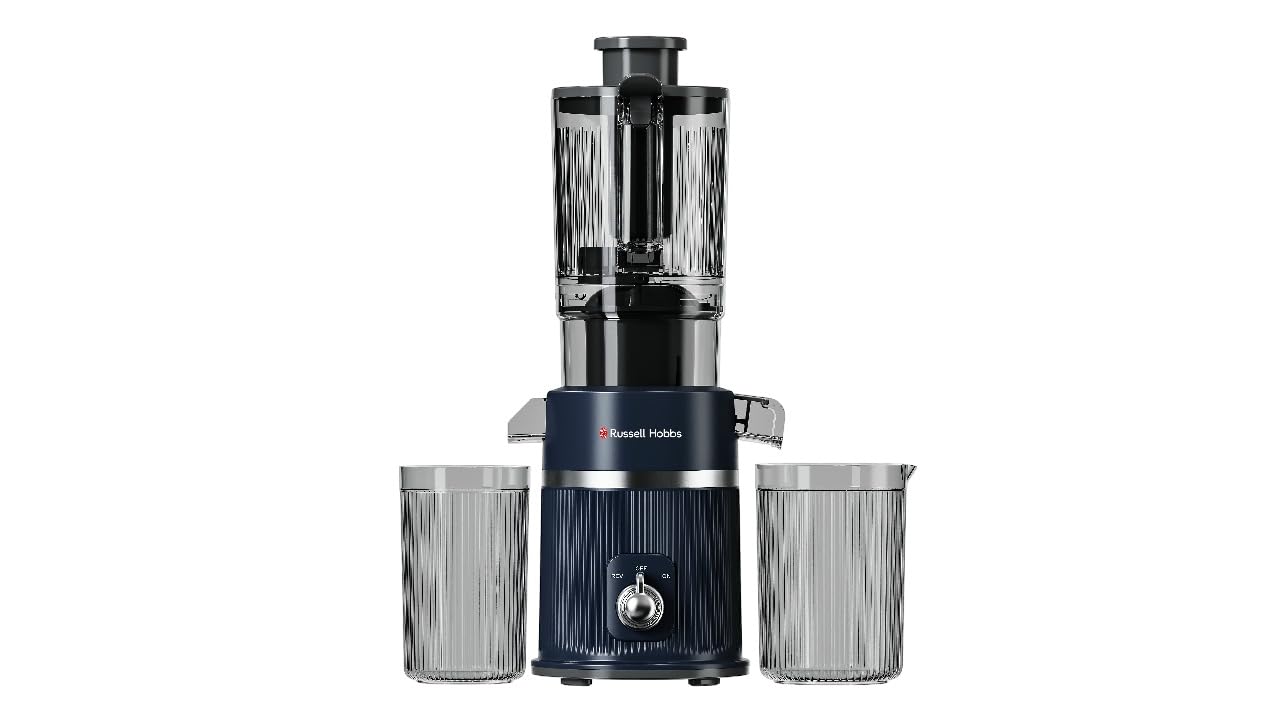 Russell Hobbs 200W Vitality Lite Power Slow Juicer | Compact Vertical, Copper Motor, 110 mm Ultra-Wide Chute | Reverse Function, Quiet, 60 RPM High Yield, Easy-Clean with Large Pulp Jug | RJE200V-image-38