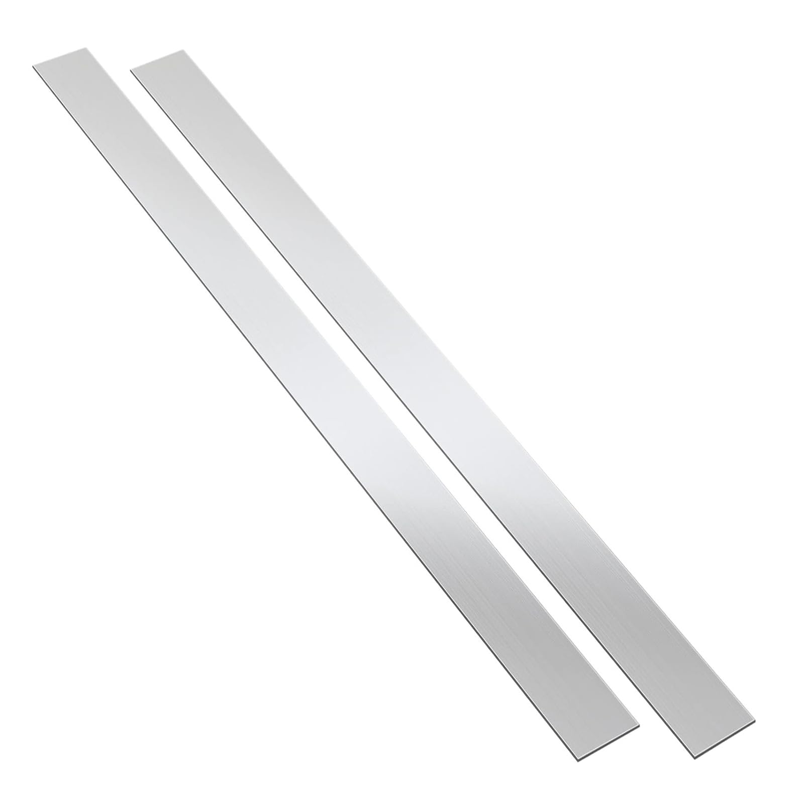 PHasz 2 Pieces 304 Stainless Steel Flat Bar Length 500 Mm Thickness 3Mm Width 3-10Mm Solid Flat Bar for DIY Craft Making,3×3×500mm