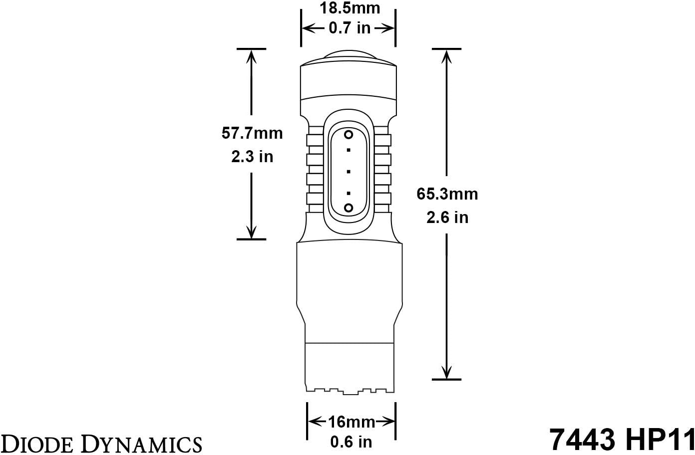 Diode Dynamics 7440/7443 HP11 Backup LED Bulbs