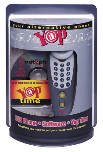 Net2Phone Yap USB Handset Phone with Software and 1000-Minute Phonecard (100-4001)