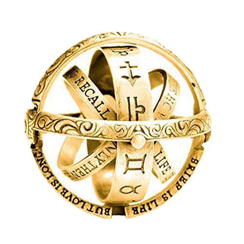 Aisoway Astronomischer Kugel-Kugel-Ring Cosmic Finger-Ring-Paar-geliebt-schmuckgeschenke Größe 6