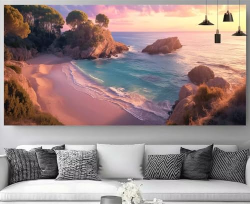 Diamond Painting XXL Mer 40x80cm | Kit Complet Broderie Diamant