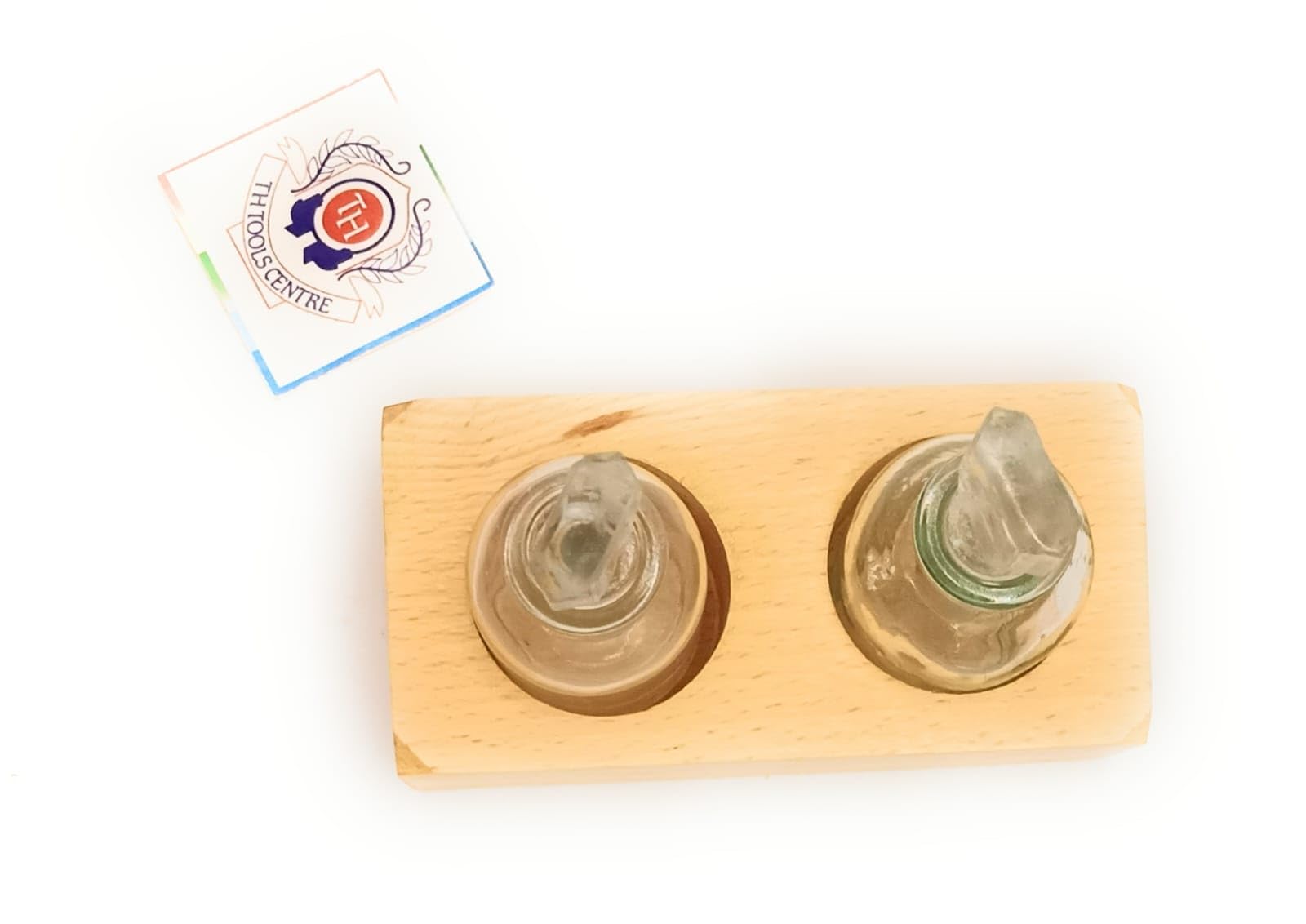 Gold Purity Testing Kit with Glass Vials and Wooden Stand for Determining Gold Carat for Financial Institutions, Valuers, Loan Providers, Pre-Owned Gold Buyers, Jewelry Stores