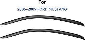 Window Visors Rain Guards Shield for 2005-2009 Ford Mustang, Out-Channel Window Vent Wind Deflectors Visors Shades for 05-09 Ford Mustang