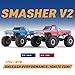 EAZYRC X FMS Fcx24 Smasher 1/24 RC Crawler RTR, RC Monster Truck 4x4, 8+ kph 2-speeds Transmission Off-Road with Battery,USB Charger and 2.4Ghz Remote Control for Adult (blue)