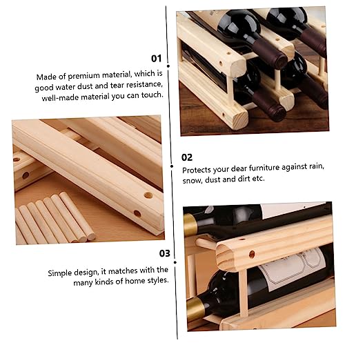 Soporte Decorativo de Madera para Botellas de Vino miniatura 7