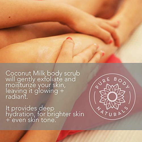 image for Exfoliating Body Scrub with Hydrating Coconut Milk and Detoxifying Dea