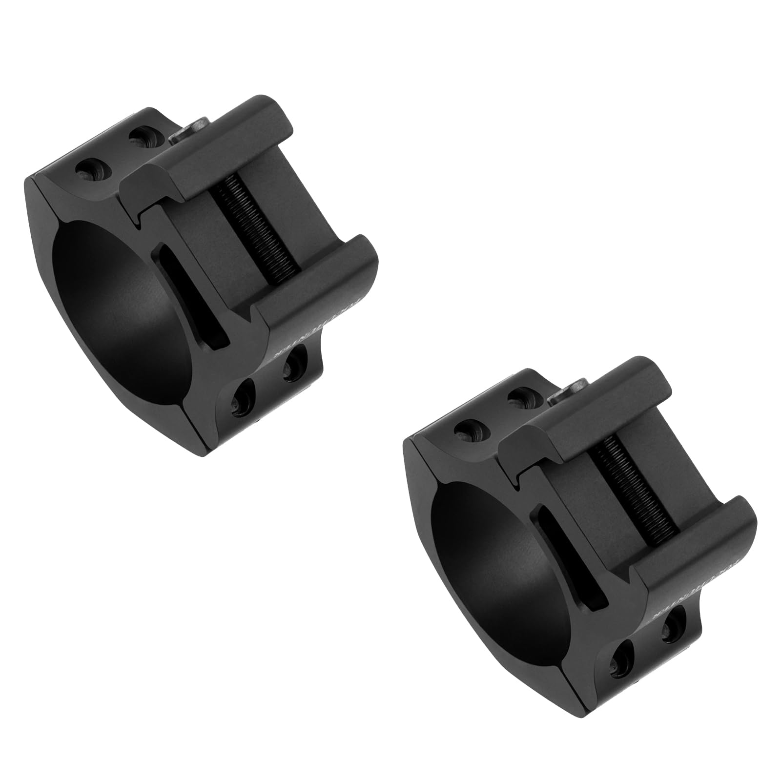 30 mm Teleskopring, Mittelgroßer Monokular Montagering, Passend für 21 mm Picatinny Schiene, 1,10 Zoll Mittelhöhe, Leichter Optik Montageadapter, Sucheradapter für 30 mm Rohre, 2 PCS