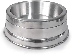 Comedouro de Alumínio Pesado Pote Bowl para Ração ou água para Alimentar Animais de Estimação, Cães, Cachorros e Gatos - São Bendedito Pet (2000 ml)