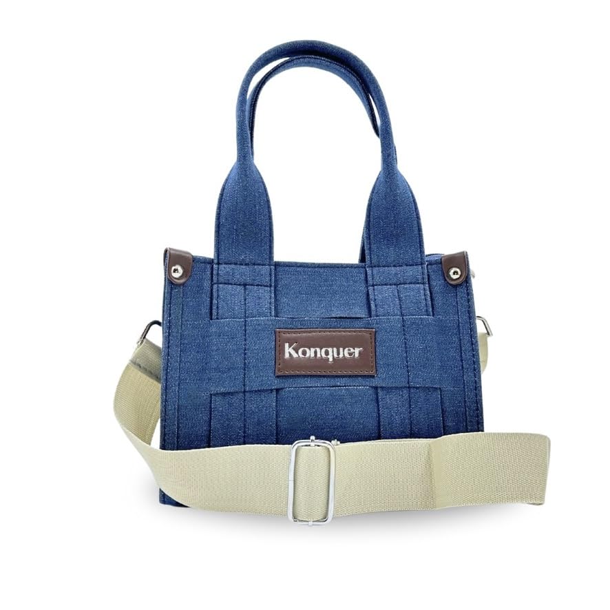 Konquer Lola Denim Crossbody Shoulder Sling Bag Mobile Purse Handbag With Adjustable Strap (B0CRRJT3Z1) Amazon Price History, Amazon Price Tracker