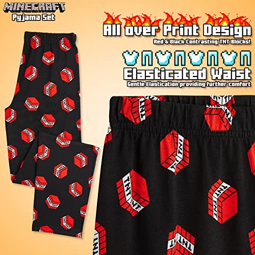 MINECRAFT Pigiama Bambino, Pigiami in Cotone con