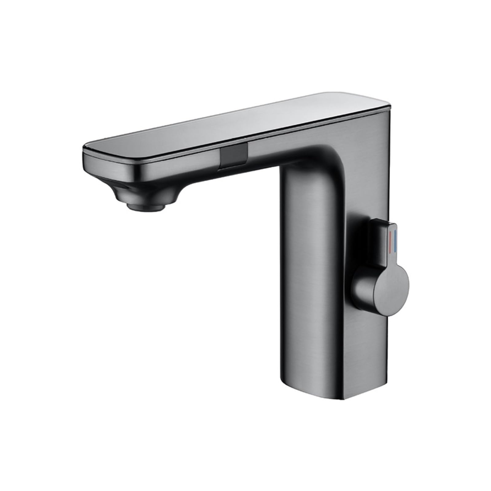 Touchless Bathroom Faucet, Smart Digital Display Sensor Tap, Single Hole Hot Cold Basin Mixer,Safe and Reliable(Grijs)