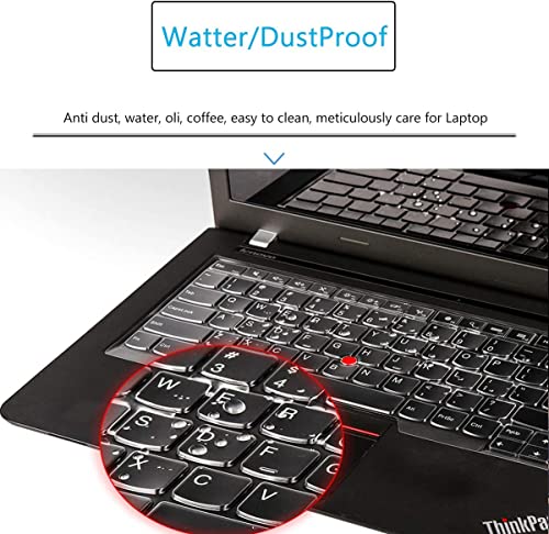 Image of Keyboard Cover for Lenovo ThinkPad 14 inch E480 E485 E490 E475 E470 E470c, ThinkPad 14 inch T460(s) T470(s) T480(s) T490 /S T495(S), ThinkPad L390 L460 L470 L480 14 inch, Thinkpad A475 A485-TPU