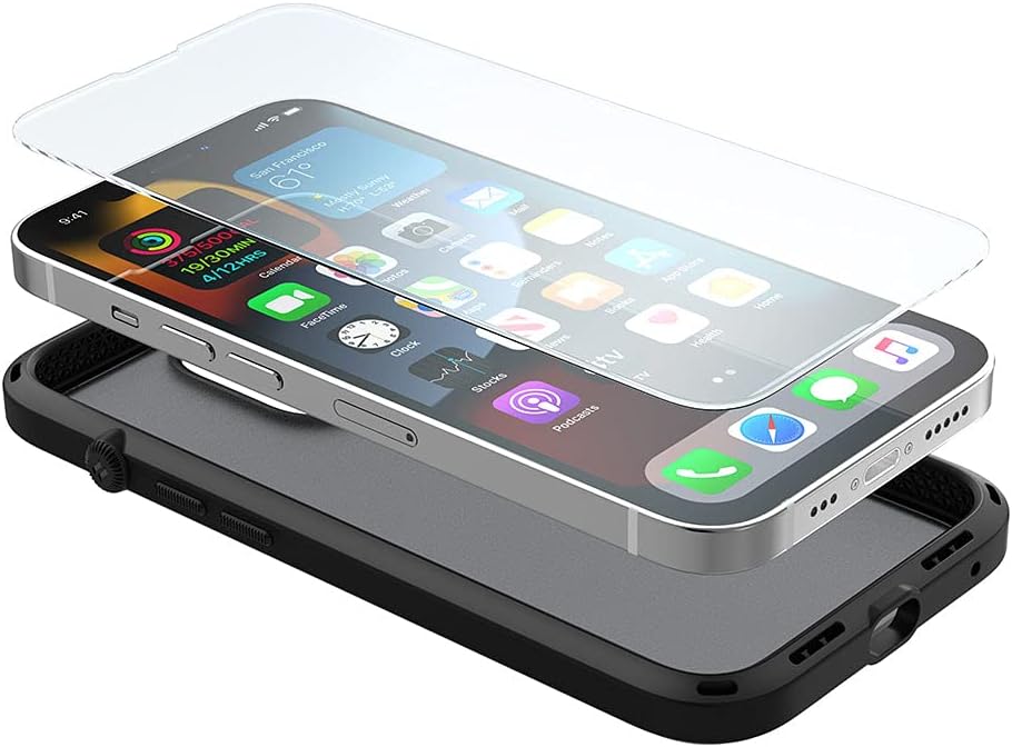 Catalyst iPhone 13 Pro Max Case Influence Series Slim Case, Finger-Print Safe Cases, Drop Proof Phone, with Lanyard (Stealth Black)