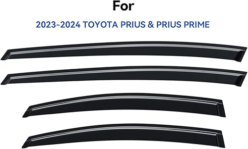 Vista 449 de Viseras de ventana in-Channel, protectores contra la lluvia para 2011-2023 Dodge Charger, visores de ventilación de ventana con deflectores