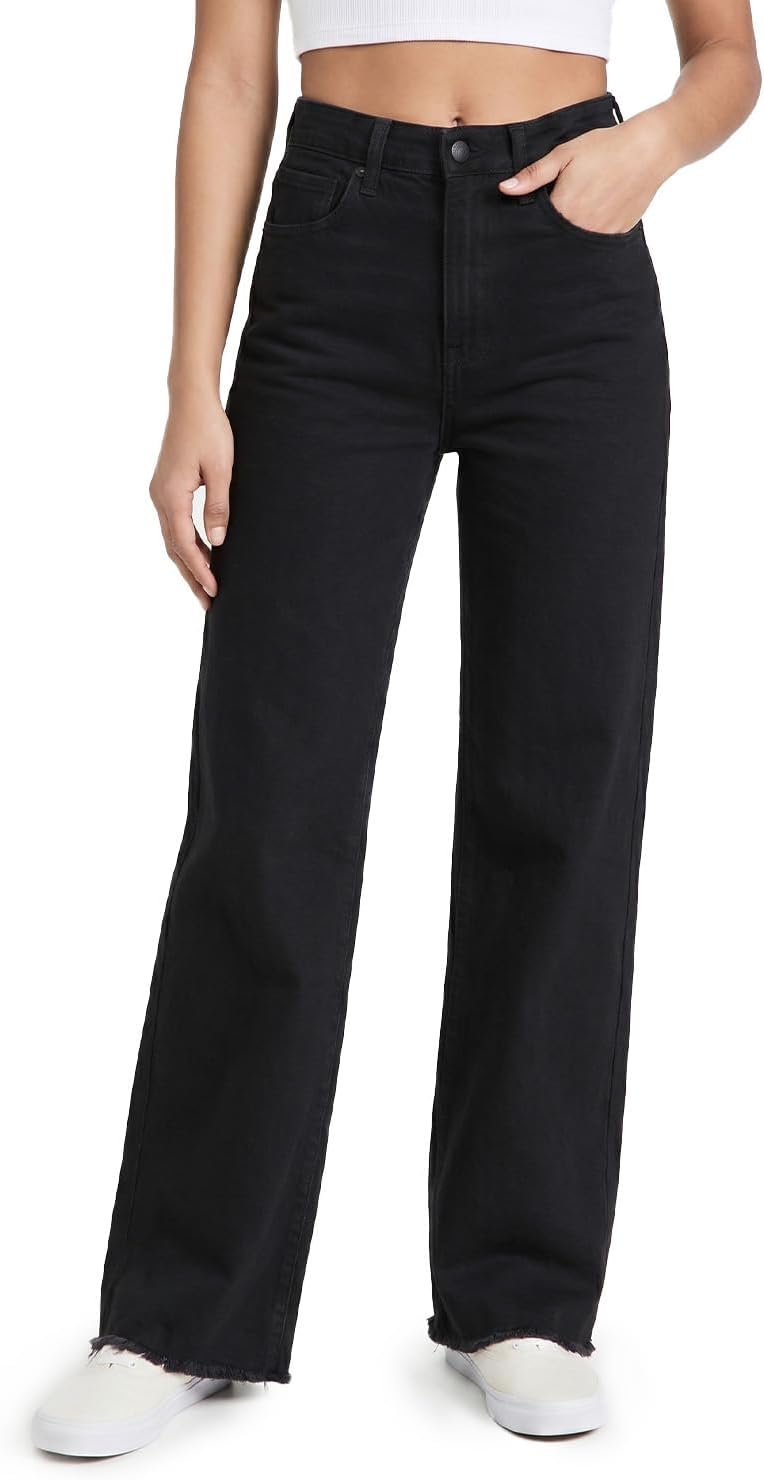 Zylioo Tall Jeans for Women 32"/34" Inseam, Long Stretch Denim Straight Leg Pants with Raw Hem Relax Fit for Tall Ladies