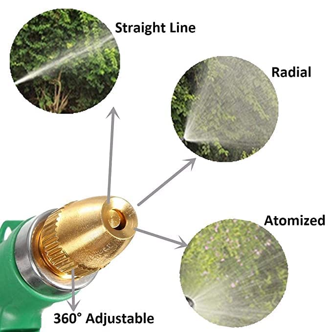 EVERSTRONG water spray gun nozzle for gardening high pressure water sprayer with trigger spray gun garden washing car bike sprayer for flower plants and lawn (Multi) (1)