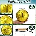 Soulchen 12 Pcs Operation Christmas Bulk Items Gold Soccer Ball with Pump Needles, Official Size 2 Autograph Soccer Ball Deflated Gift for Christian Charity Donation Training Practice Xmas Gifts
