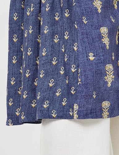 Image of BIBA Solid Rayon Flared Fit Womens Kurta