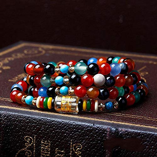 Bracelet en Pierre de Crystal Agate Coloré pour Illuminer Vos Tenues Bohèmes au Quotidien
