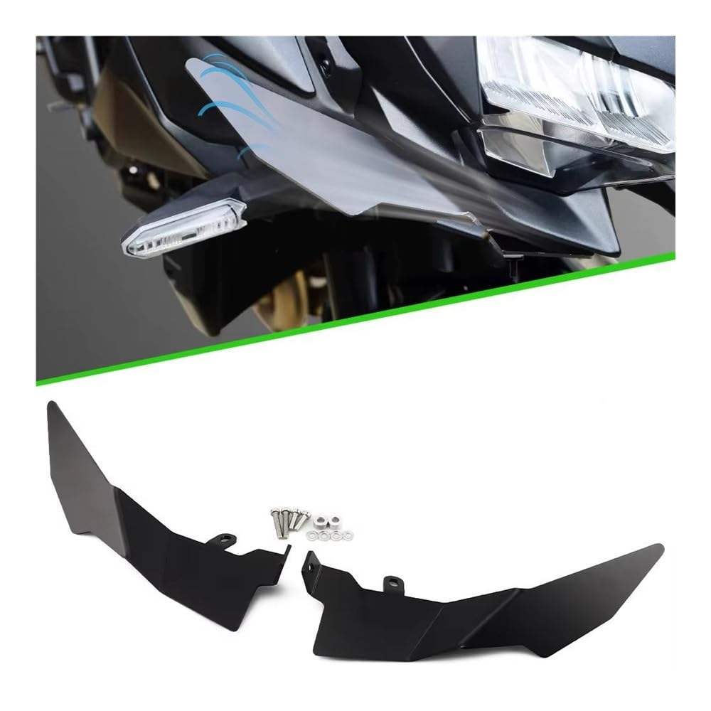 Motorrad Winglet Für ZH2 Für Z H2 2020-2026 Motorrad Seite Winglet Front Spoiler Flügel Kleine Flanke Verkleidung Feste Untere