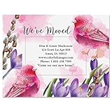 Colorful Images Pink Morning Personalized New Address Postcards, Set of 24 Moving Announcements, 5-¼ x 4 inches