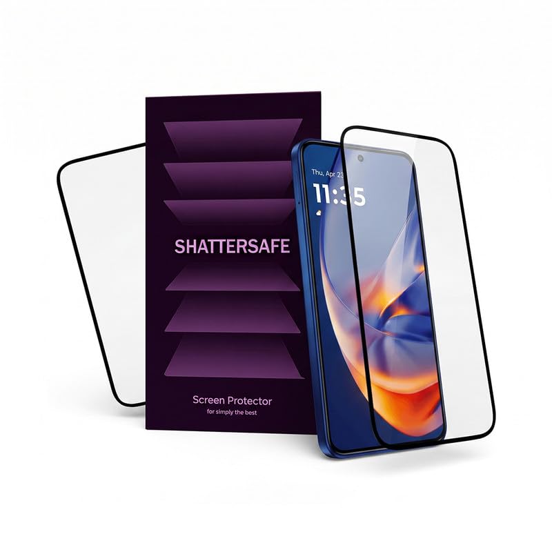 Image of Oleophobic Tempered Glass Screen Protector Compatible For Motorola Edge 50 Neo 5G [Pack of 2]. Edge To Edge Full Screen Protection With Easy Installation Kit & Case Friendly Fit.