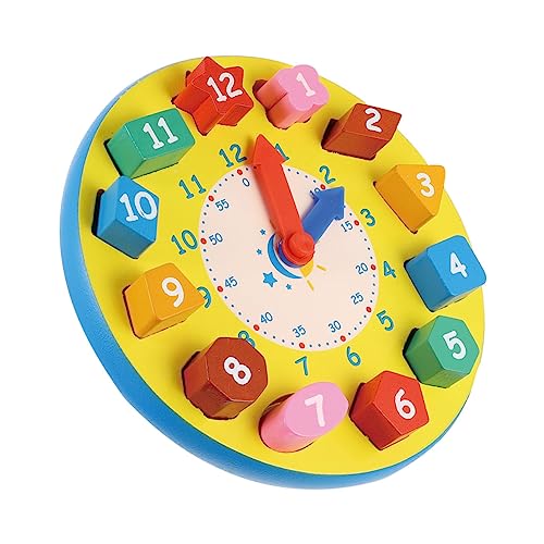 Toyvian 1 Pieza Ayudas De Enseñanza De Reloj Digital Reloj De Juguete De Madera