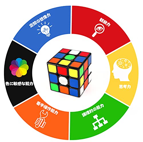 Amazon | マジックキューブ 競技用キューブ 3x3x3 魔方 プロ向け 回転