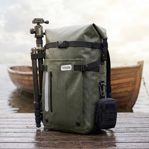 Miniatura 2 de Ruqqle Bolsa Estanca Impermeable 20 30 45l, Mochila Seca Versátil Con 3 Bolsillos Externos, Cómoda Para Playa, Mar, Barco, Canoa, Paddle Surf, Kayak, Moto, Senderismo, Camping, Pesca, Viaje Y Ocio
