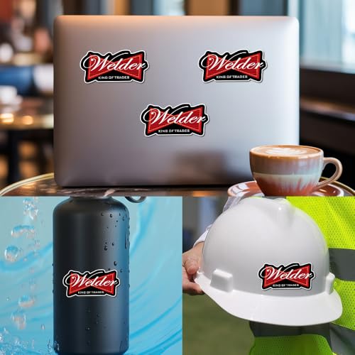 Image of (Pack of 3) Welder Sticker, Funny Welding Waterproof Stickers, 3 Inches