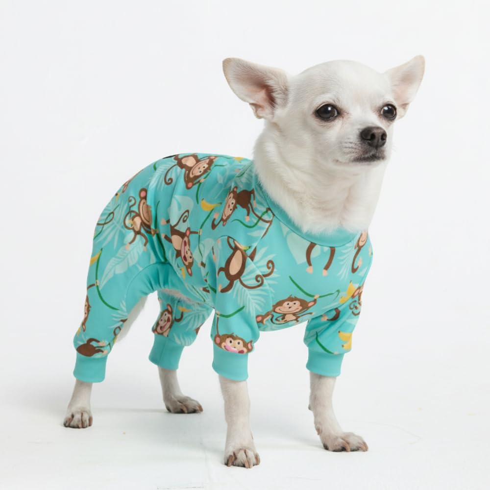 Spark Paws Dog Pajamas - Stretch Onesie Recovery Full Leg Surgery Suit PJS