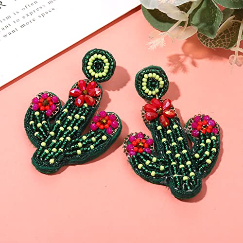 Cinco De Mayo Earrings for Women Beaded Mexican Fiesta Pinata Maracas Dangle Earrings Colorful Taco Tuesday Mexico Theme Festive Earrings Jewelry Gifts3