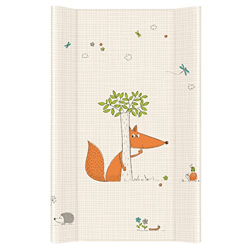 Ceba Baby Fasciatoio Materassino morbido Fasciatoio 70x50 cm 80x50 cm 2 Cunei Cuscino Fasciatoio Lavabile per Bambine e Bambini - Volpe 80 x 50 cm