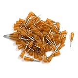 Ruilogod 100 Pcs Industrial 1.0mm Inner Dia Tips 15G Dispensing pins Brown (id: e1f c27 31f f3c 598