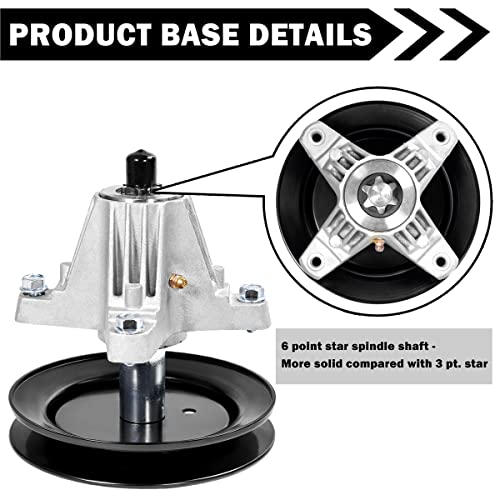 Cluparis 918-04822B Spindle Assembly for Cub Cadet MTD Troy-Bilt 918-04822A 618-04822 918-04889 30-8001 14328 82-058 285-868, for LTX1040 LTX1042 LTX1045 RZT-42, Fit Most 42'' Deck