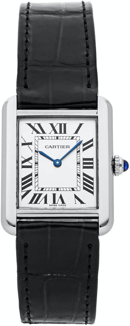 Cartier Tank Quartz Silver Dial Watch 