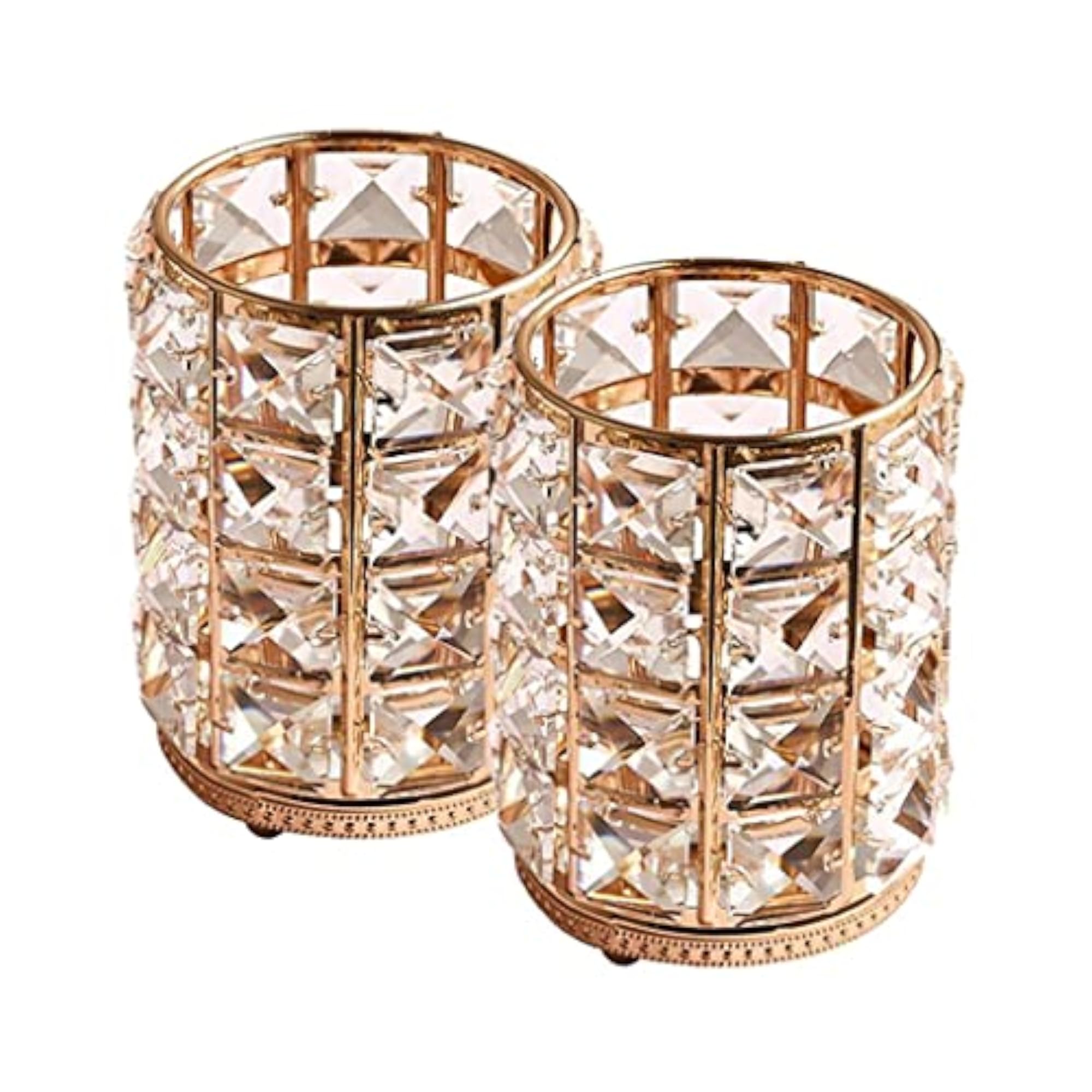 Bling Makeup Brush Holder Tube Organizer, Desktop Decor