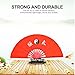 Dioche Large Folding Silk Hand Fan, Chinese Kung Fu Tai Chi Fan, Lightweight Bamboo Silk Dance Practice Training Performance Fold Hand Fan, Tai Chi Kung Fu Fighting Fan(Red Rib)