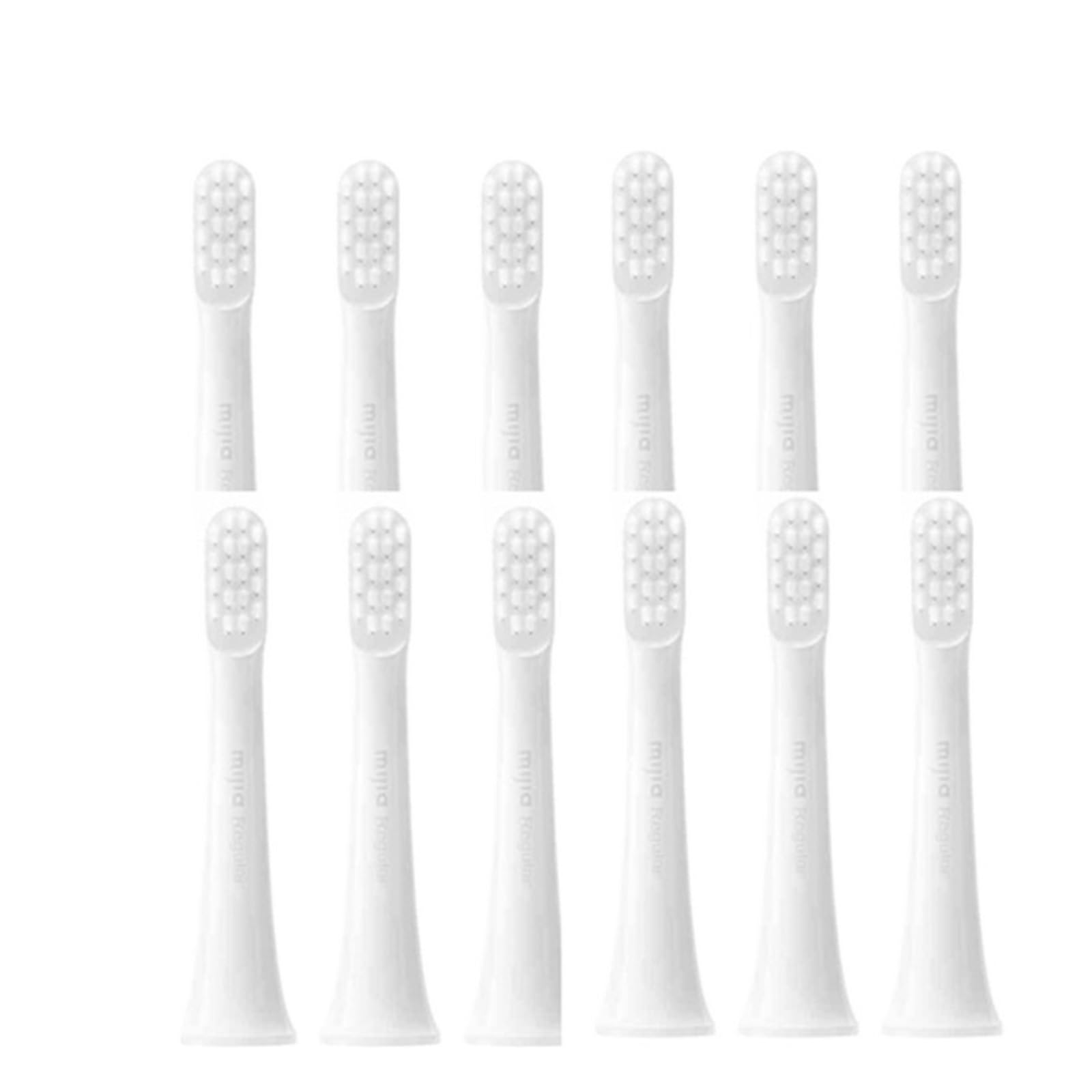 Cabezales de repuesto, compatible con Xiaomi, Mijia T100 | Cabezales para cepillo dental eléctrico para adultos, plástico, 3/6/12 piezas(12PCS)