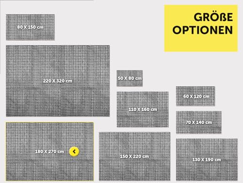 aboveBED Antirutschmatte für Teppich 180 x 270cm, Teppich Antirutschunterlage, Rutschmatte Teppichunterlage rutschfest Teppichstopper… – Ansicht 4