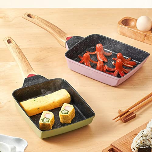 Image of Frying Pan Ham Pancake Burger Maker Smokeless Gas Stove Cooktop Safe Green|Home & Garden|Home & Garden|Home & Garden|1 Piece Omelette Pan