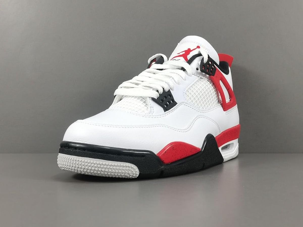 Nike Air Jordan 4 ホワイト/レッド/ブラック Amazon | Nike メンズ Air Jordan 4 レトロ, ホワイト/ファイアレッド