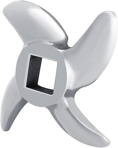 Miniatura 8 de Cuchilla para picadora de carne, cuchillas afiladas de acero inoxidable en forma de cruz para picadoras (12 #), piezas de picadora de carne