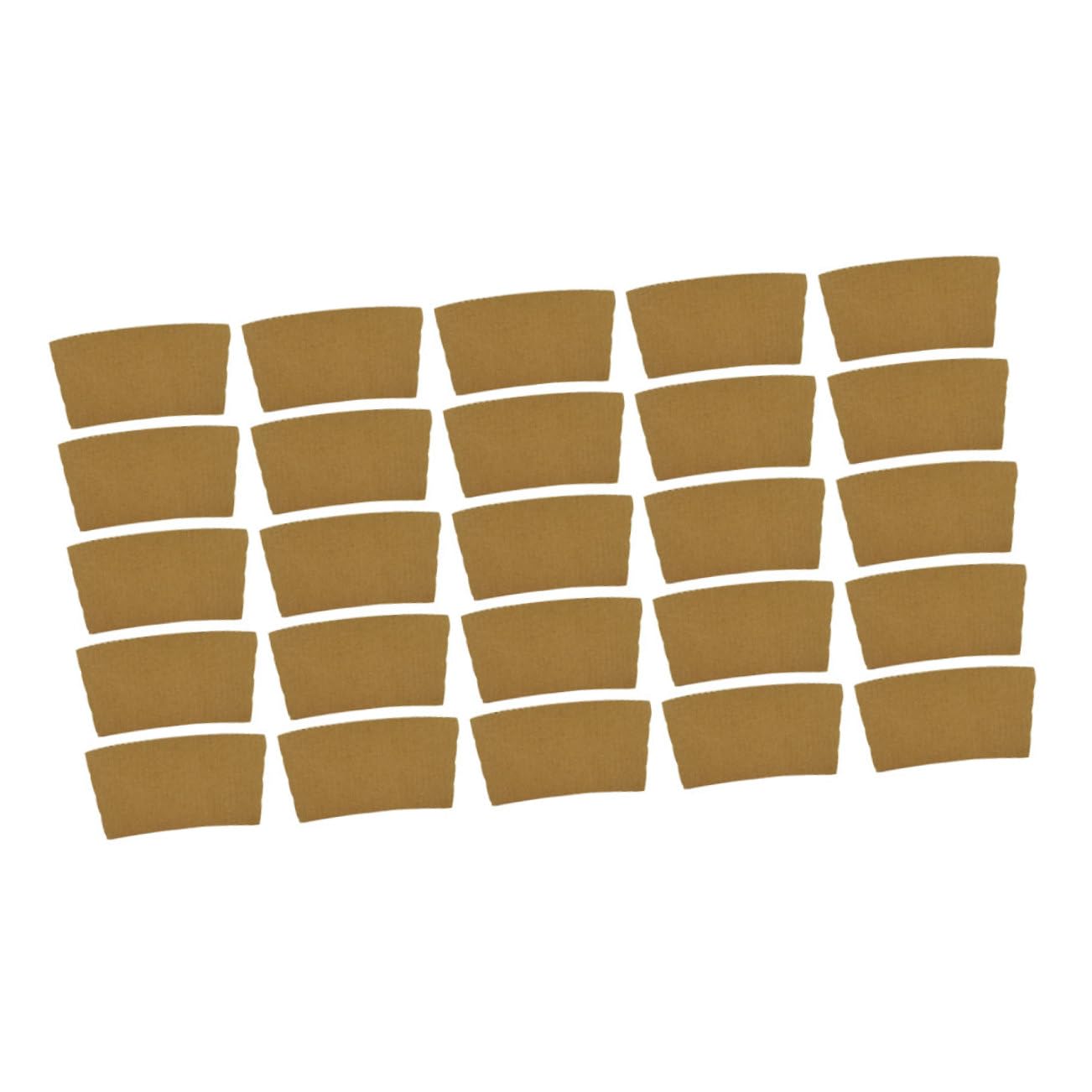 ABOOFAN 25pcs Coffee Cup Holder Paper Cup Sleeve Coffee Supplies Flexible Paper Bottle Sleeve Convenient Coffee Sleeve Bottle Protector Home Supplies Corrugated Paper Drinks Vacuum Lid