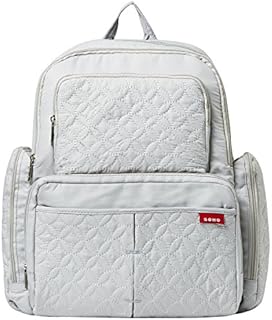 SoHo Manhattan Diaper Backpack Bag 5pc, SilverGray